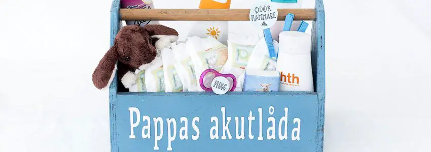 Pappas akutlåda - Annorlunda present till babyshower