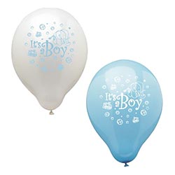 Blåvita ballonger