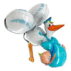 Folieballong stork