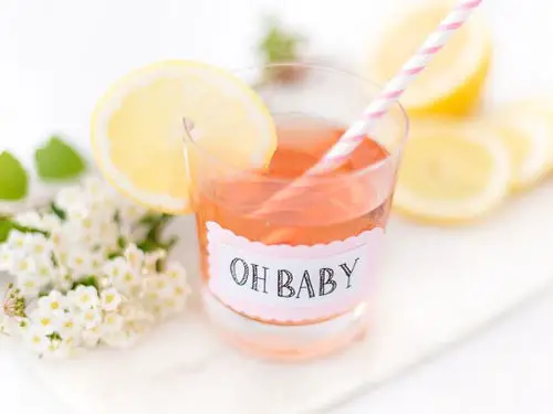 Alkoholfri citrondrink till babyshower