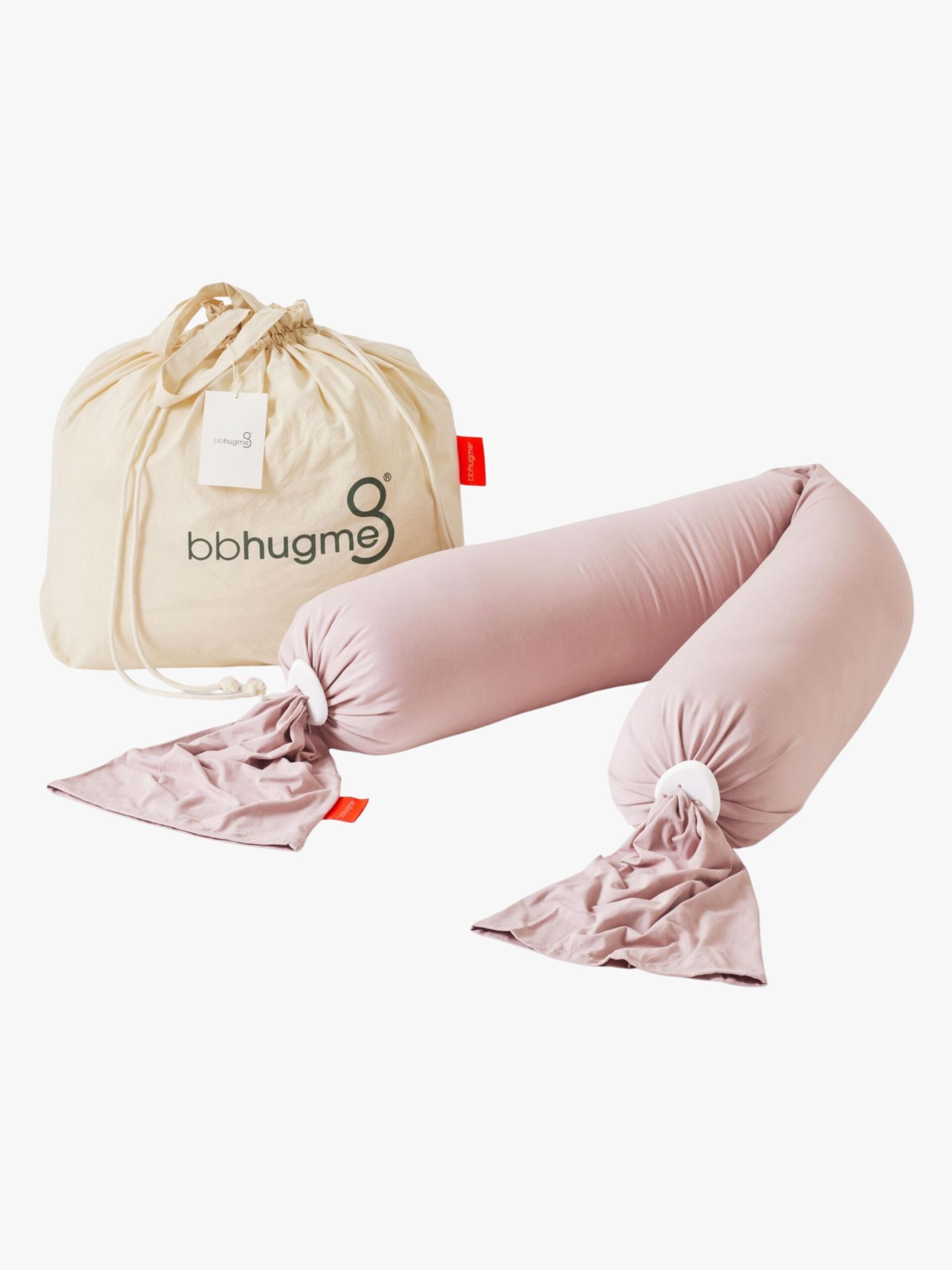 bbhugme Gravid- och Amningskudde, Dusty Pink – Bäst i test